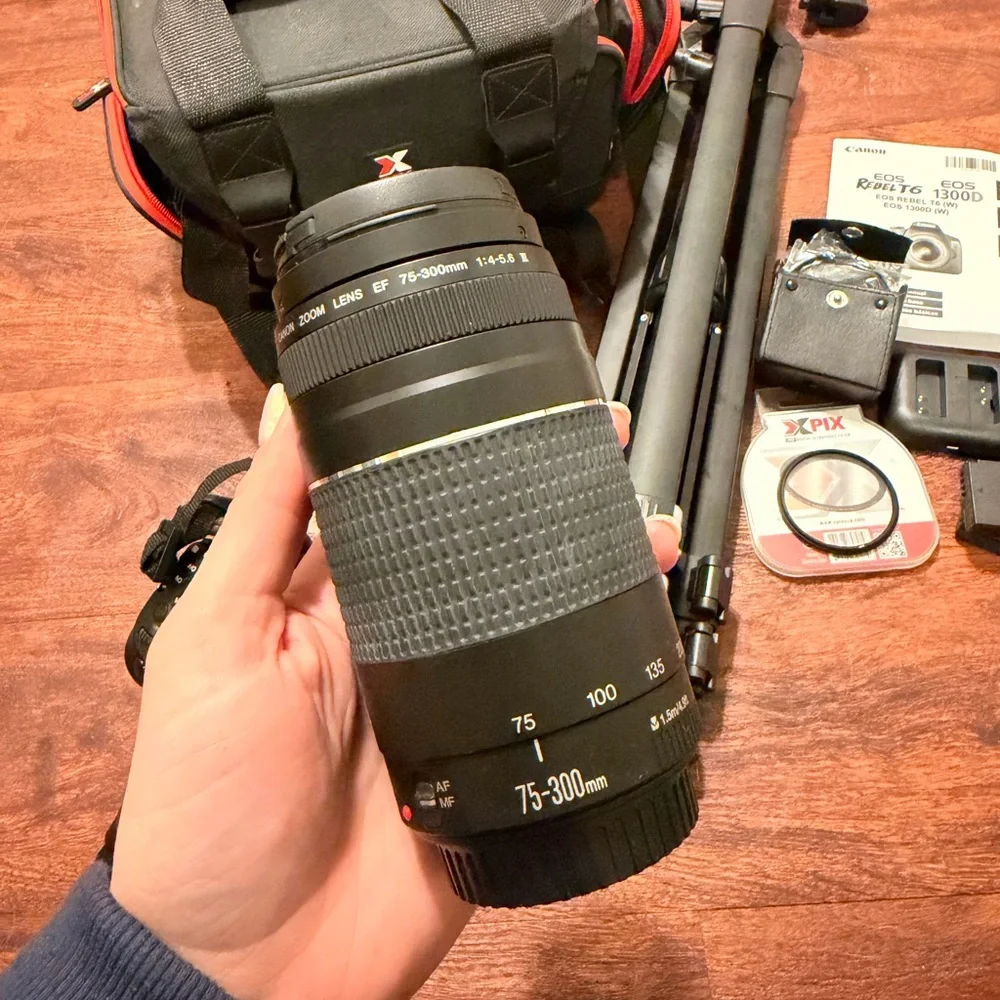 Canon Black Rebel T6 Camera Set with Accessories